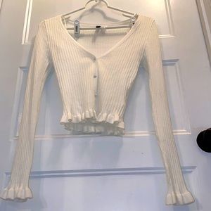 H&M white cardigan NWOT